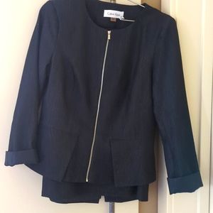 Calvin Klein women's denim suit classic size 6